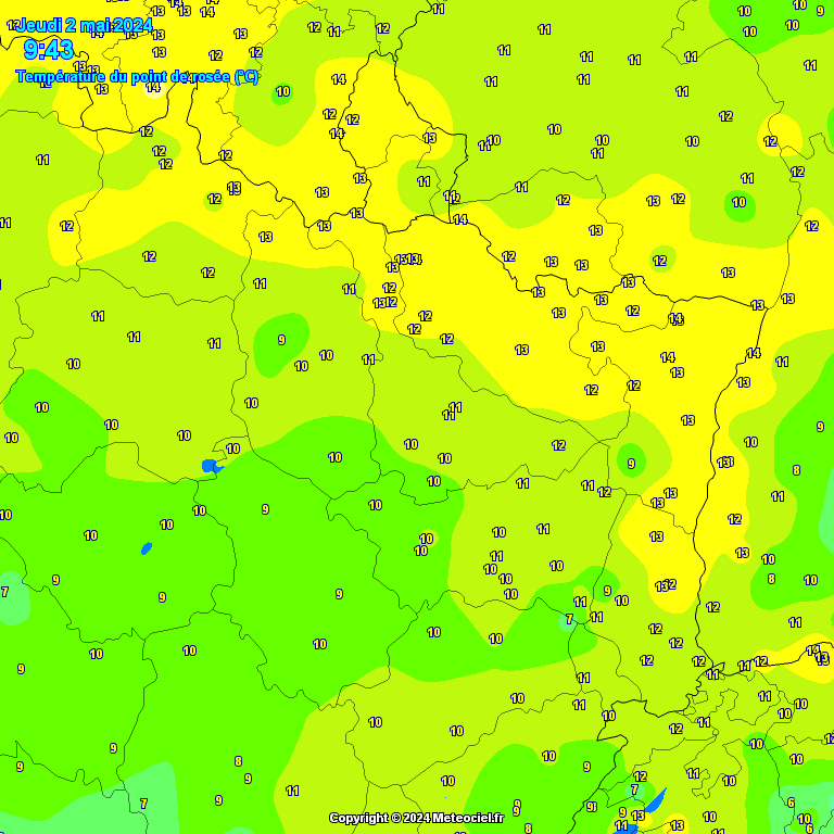 Temperature - point de rose