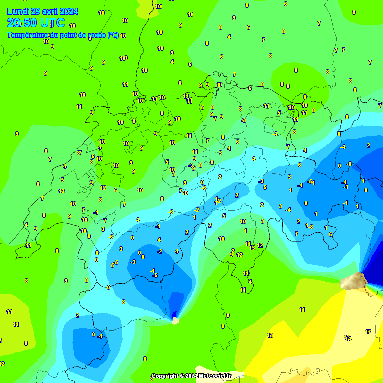 Temperature - point de rose